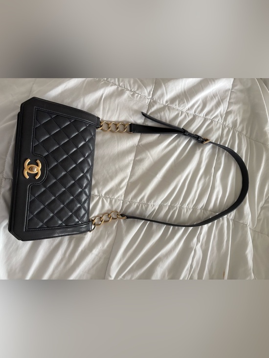 CHANEL Handbags - CHANEL Navy Quilted Leather Flap Shoulder Bag. Good Cond. See Pics For Flaws.